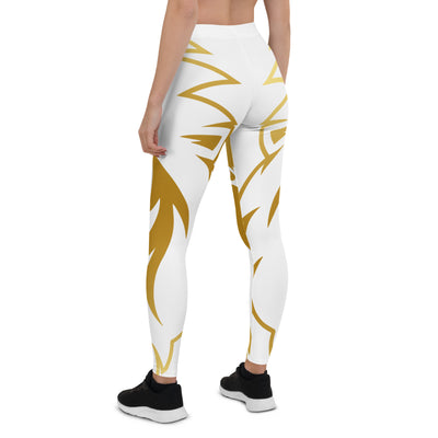 Leggings - White and Gold