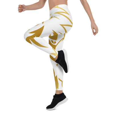 Leggings - White and Gold