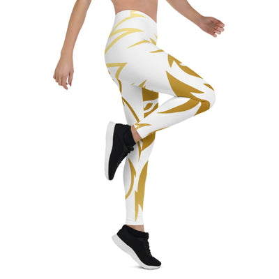 Leggings - White and Gold